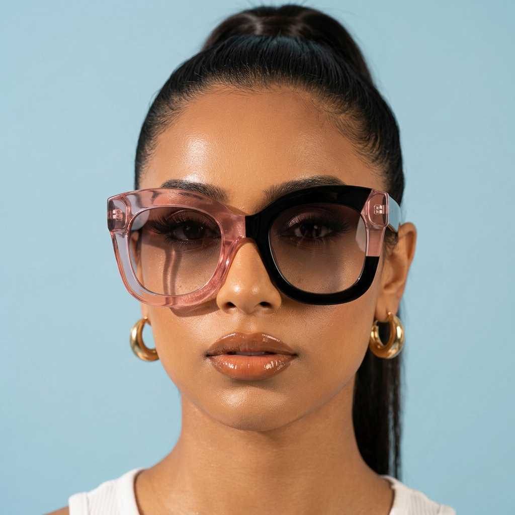 Victoria eyewear on model